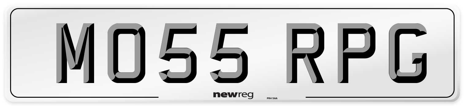 MO55 RPG Number Plate from New Reg
